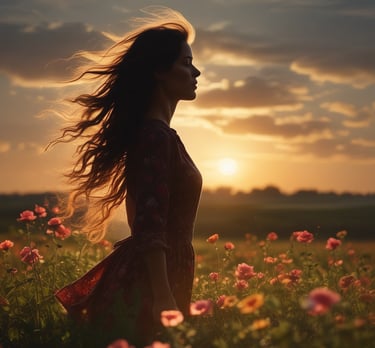 blue and white striped round textile