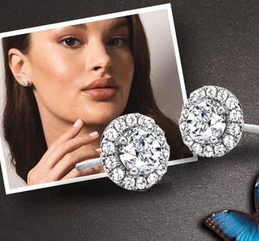 1 Carat Diamond Stud Earrings