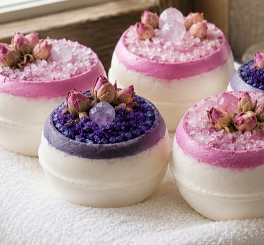 Crystal Bath Bombs + mineral sa;ts