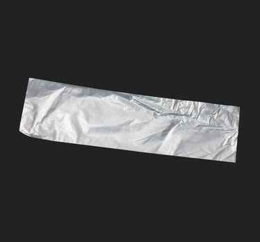 Saco transparente para colocar talher
