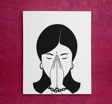 Indian woman illustration