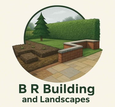 B R Building and Landscapes logo