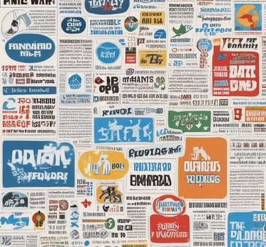 blue and white striped round textile