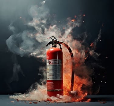 a fire extinguise is shown in this image