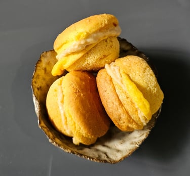 Sonhos artesanais sem açúcar da Pastelaria Saudável em Alvalade