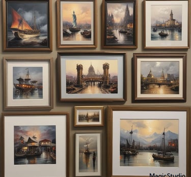 framed artwork that needs to be sold at an online auctions