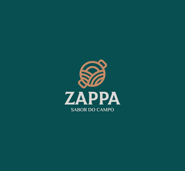 zappa logo applied on a green background
