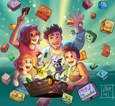 affiche cartoon ludiquest festival de jeu de société saint etienne