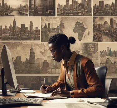 blue and white striped round textile