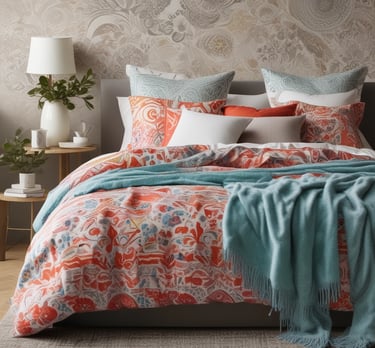 A cozy bedroom featuring high-quality sheets from Nido.