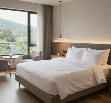 A close-up of soft, comfortable sheets designed for restful sleep.