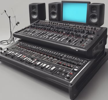 blue and white striped round textile