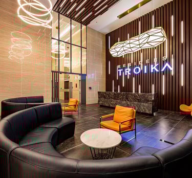 Apartment main looby and reception area