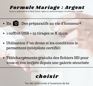 formule mariage : argent