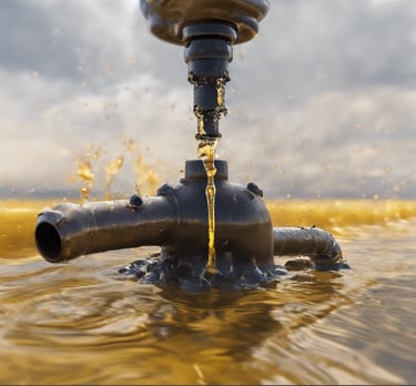 water coming out from gray pipe