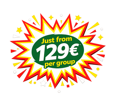 Price is just 129 euros per group.