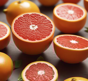 Bright orange mandarins piled in a basket with green leaves still attached