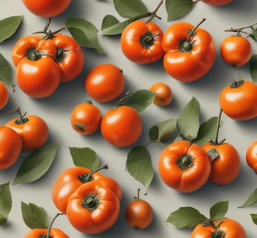 Bright orange mandarins piled in a basket with green leaves still attached