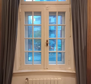 Ventana acustica aislante PVC. DVH