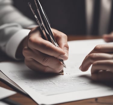 A woman dressed in black with gray hair and gloves is touching a wicker coffin adorned with purple and white flowers. A cake is placed on a glass stand beside it. The setting appears to be a somber indoor space with large bouquets of white flowers in the background.