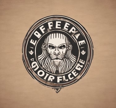 A minimalist coffee shop scene highlighting the mokkag brand in a cozy environment.