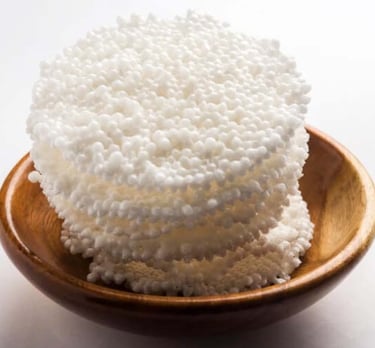 bowl of sabudana papad