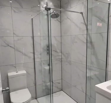 marble effect bathroom tile
