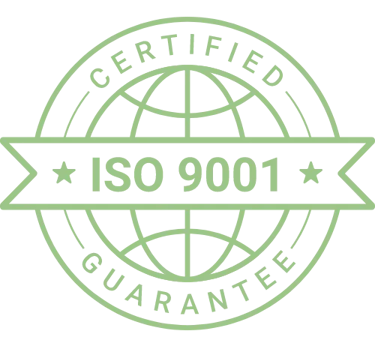 ISO 9001 certification badge