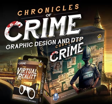 Graphic Design & DTP for board game Chronicles of Crime