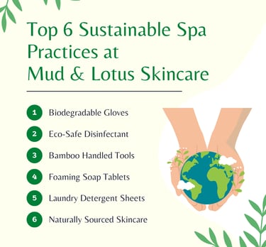 top 6 sustainable practices at Mud & Lotus Skincare