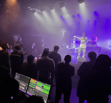 live show on stage