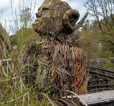 The Wicker Man wooden statue