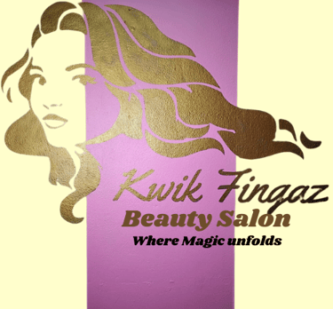 Kwik Fingaz Beauty Salon logo -Hair Experts located in Montego Bay.