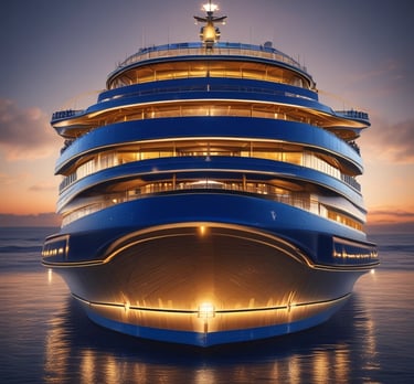 Expansive commercial office tower with sleek glass exterior and city skyline backdrop.