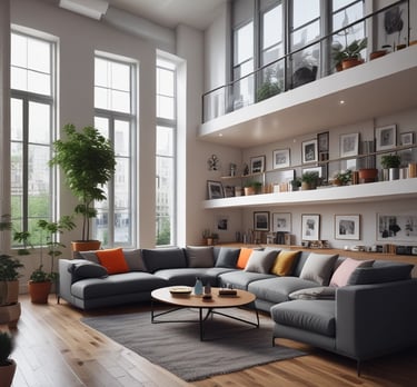 Modern house exterior with a 'For Sale' sign on a sunny day.