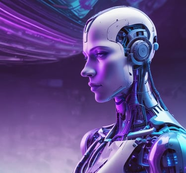 Automated marketing dashboard showing AI-driven campaign analytics.