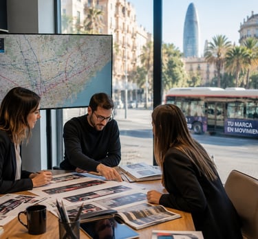 Empresa especializada publicidad autobuses Barcelona