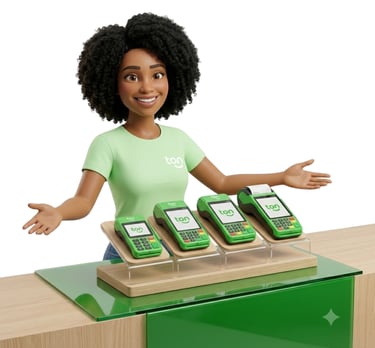 Linha completa de maquininhas TON: T1, T2, T3 e T3 Smart