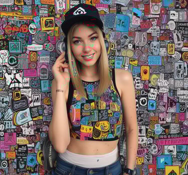 Close-up shot of neon-colored rave accessories like glow sticks, LED glasses, and wristbands.