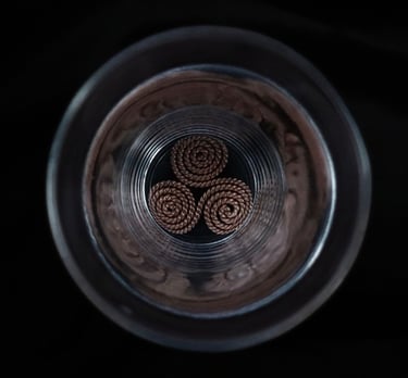Triskelion supercharging water, increasing hydration and promoting overall wellness