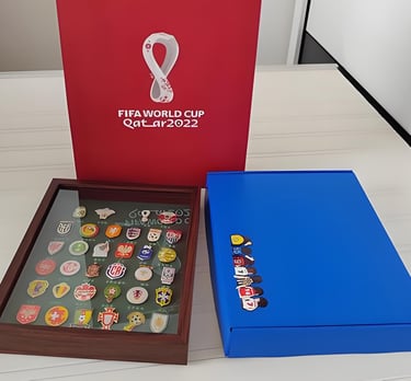 Luxury enamel pin packaging in a rigid gift box with custom insert