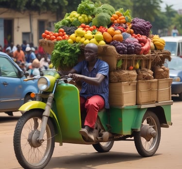 Trendsetting African jewelry artfully presented.