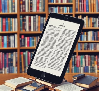 A creative image representing digital books.