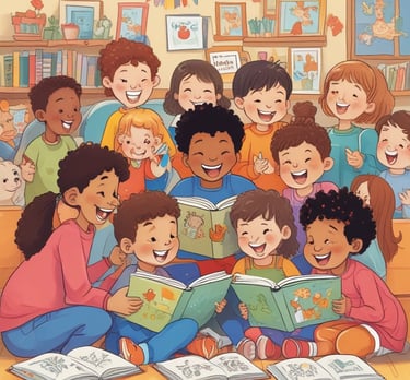Colorful activity and coloring books for kids displayed attractively.