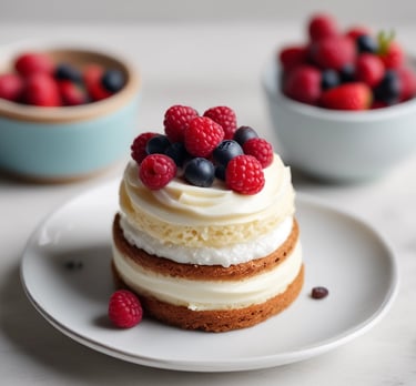 blue and white striped round textile