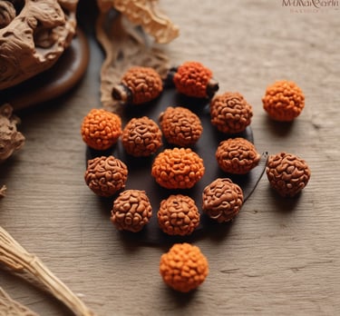 A close-up of fashion accessories including a black belt with a silver Medusa logo buckle, a rose gold analog watch with a black strap, and a folded red tie on top of blue and white clothing material.