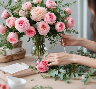 A curated collection of décor items available for rental, including lanterns and vintage chairs.