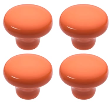 70s knobs in fun orange and round shape