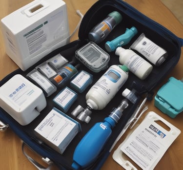 A sleek modern medical device displayed on a minimalist white surface with soft lighting.