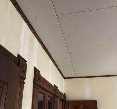 drywall over popcorn ceilings in massachusetts